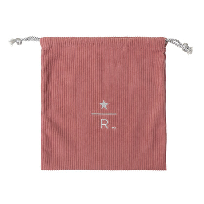 Starbucks Reserve Drawstring Pouch Corduroy Pink S | Starbucks Japan