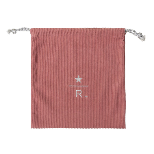 Starbucks Reserve Drawstring Pouch Corduroy Pink S | Starbucks Japan