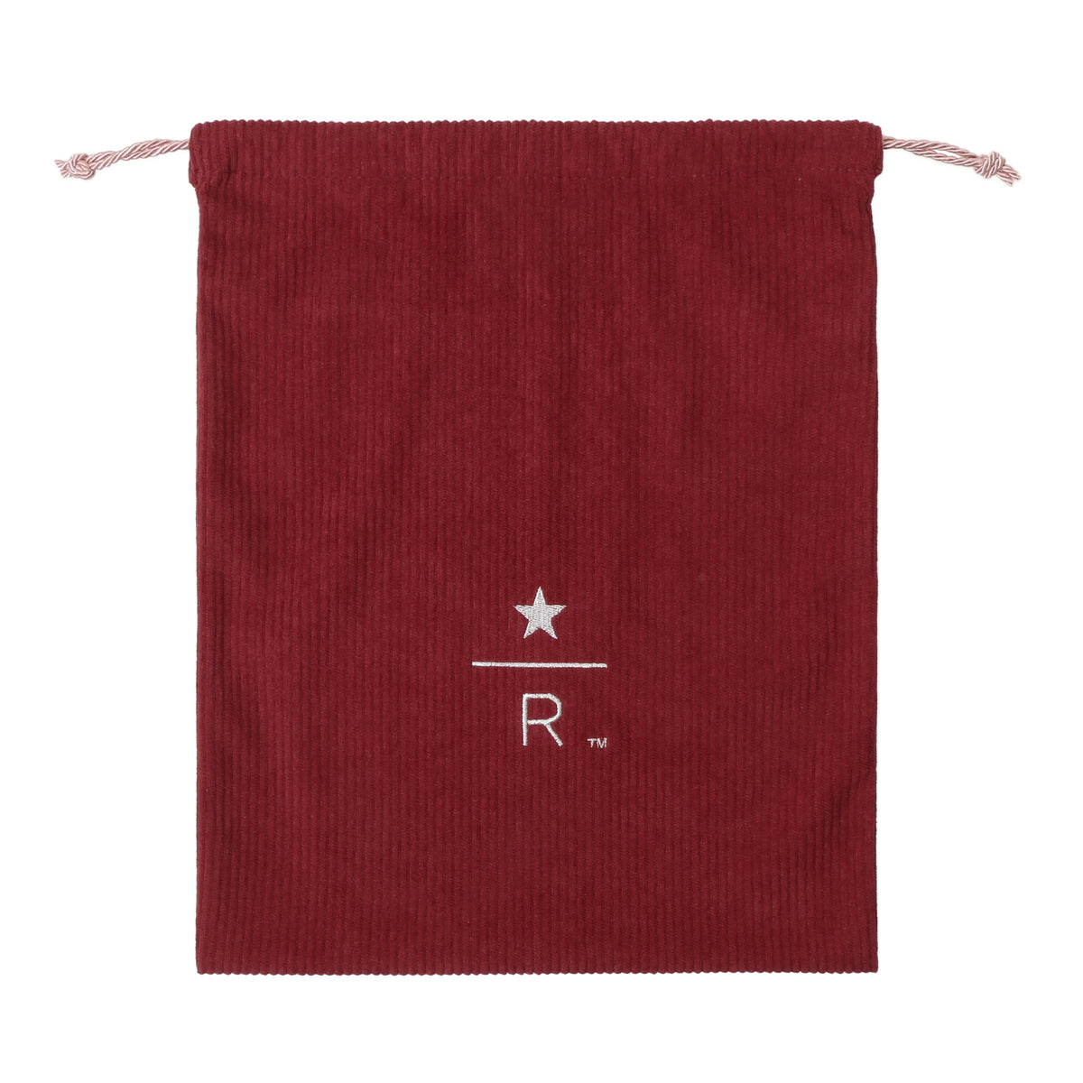 Starbucks Reserve Drawstring Pouch Corduroy Red L | Starbucks Japan