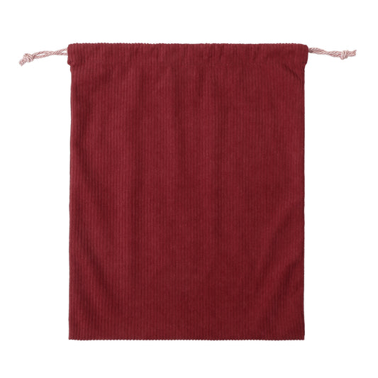 Starbucks Reserve Drawstring Pouch Corduroy Red L | Starbucks Japan