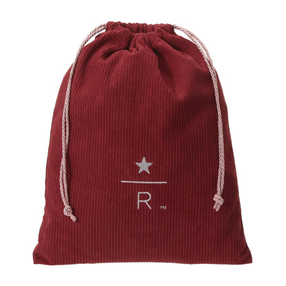 Starbucks Reserve Drawstring Pouch Corduroy Red L | Starbucks Japan