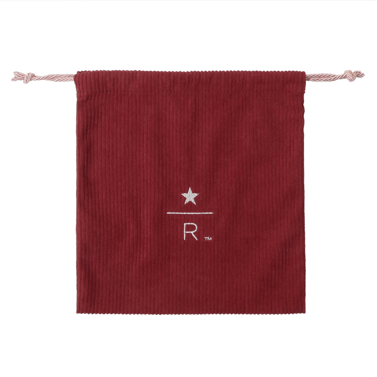 Starbucks Reserve Drawstring Pouch Corduroy Red S | Starbucks Japan