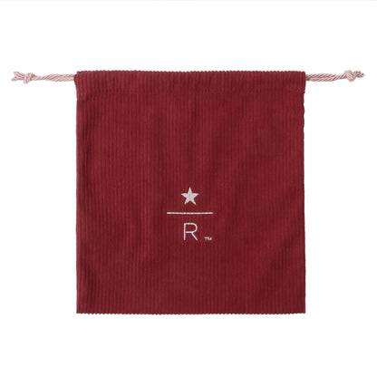 Starbucks Reserve Drawstring Pouch Corduroy Red S | Starbucks Japan