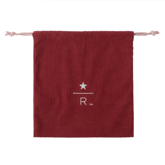 Starbucks Reserve Drawstring Pouch Corduroy Red S | Starbucks Japan