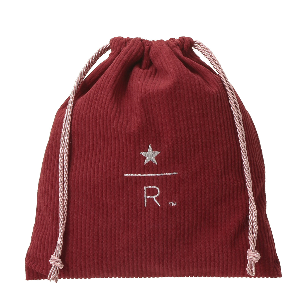 Starbucks Reserve Drawstring Pouch Corduroy Red S | Starbucks Japan