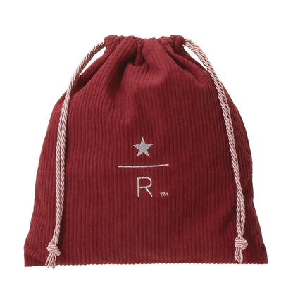 Starbucks Reserve Drawstring Pouch Corduroy Red S | Starbucks Japan