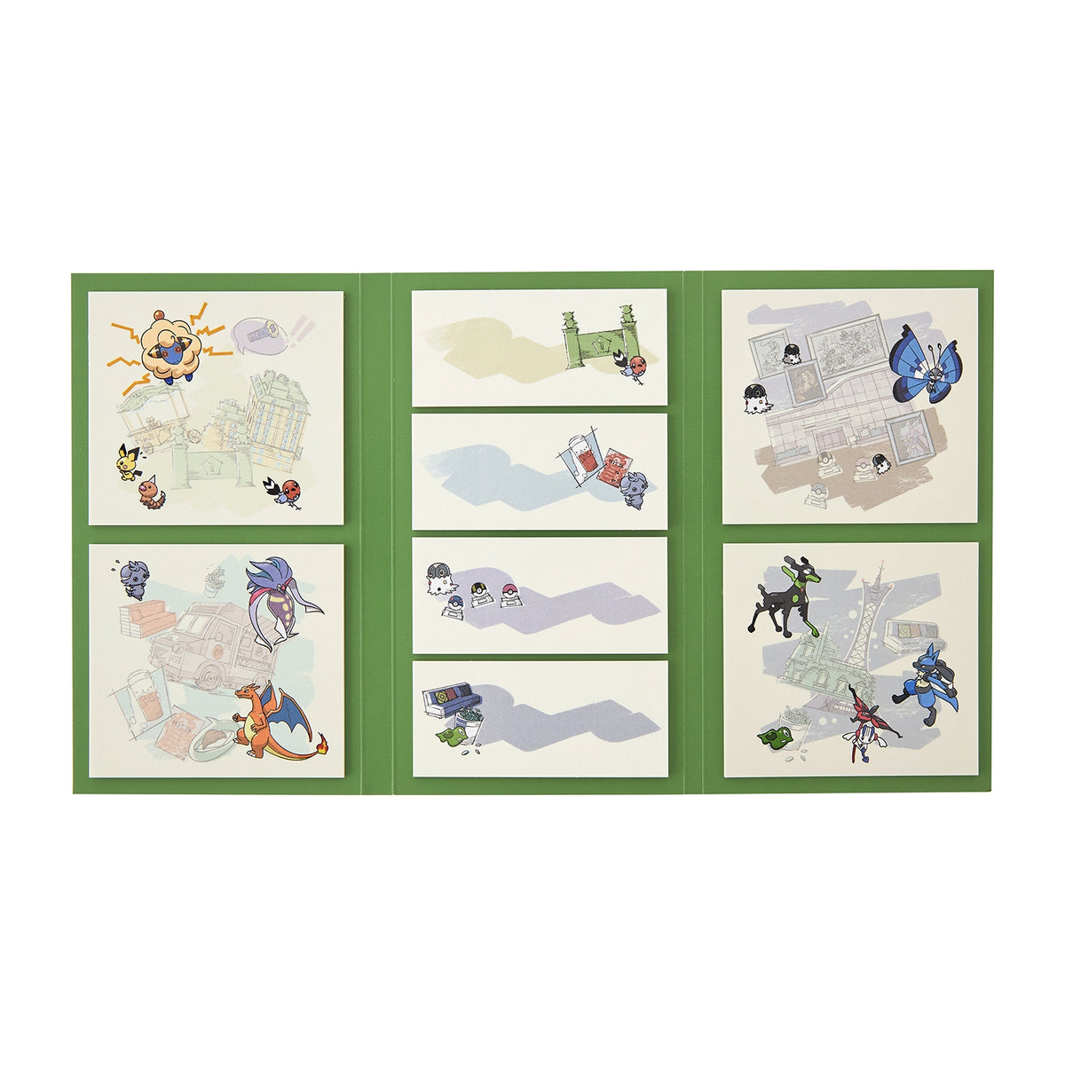 Sticky Note Set Lumiose Elegant Day LEGENDS Z-A | Pokemon Center Japan