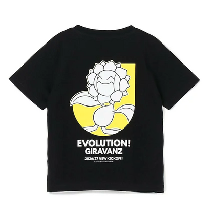 Sunflora T-Shirt Black Kids Giravanz Kitakyushu x Pokemon J.League | J.League Online Store