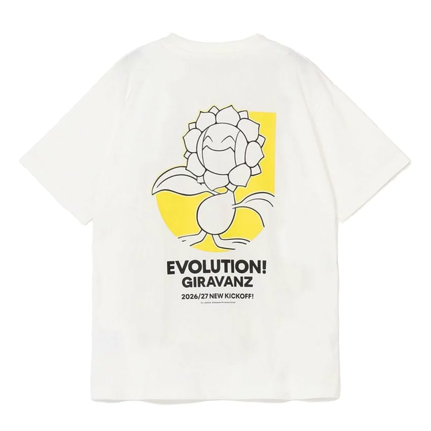 Sunflora T-Shirt White Giravanz Kitakyushu x Pokemon J.League | J.League Online Store