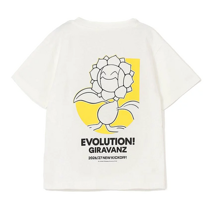 Sunflora T-Shirt White Kids Giravanz Kitakyushu x Pokemon J.League | J.League Online Store