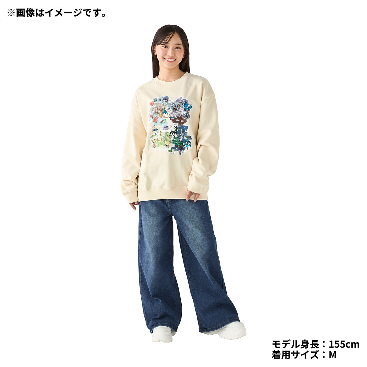 Sweatshirt Size M Lumiose Elegant Day LEGENDS Z-A | Pokemon Center Japan