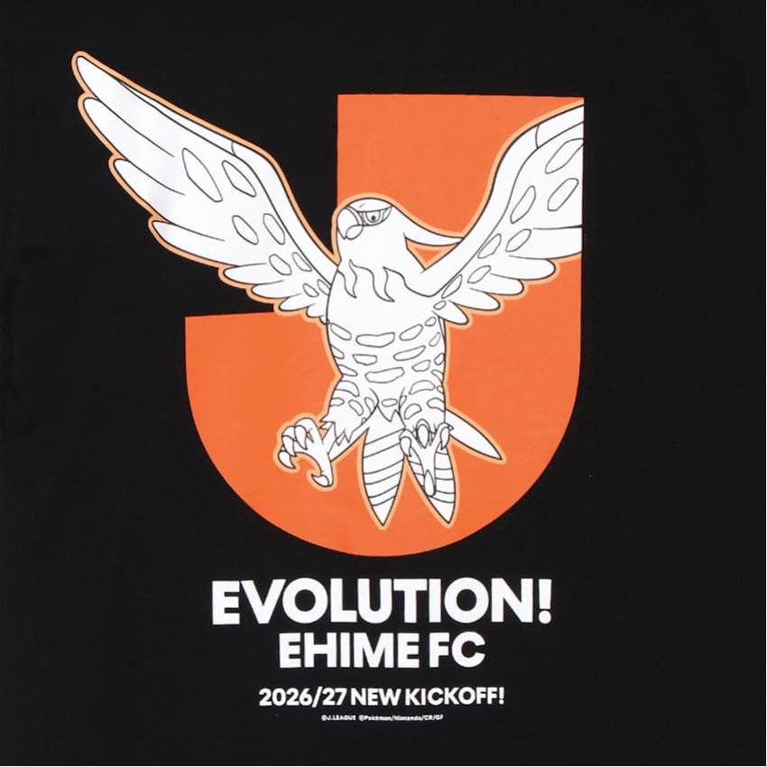 Talonflame T-Shirt Black Ehime FC x Pokemon J.League | J.League Online Store