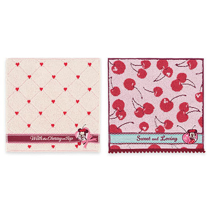 Tokyo Disney Resort Valentine 2026 Minnie Mouse Mini Towel Set - Sweet and Loving with the Cherry on top Collection