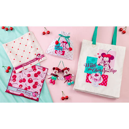 Tokyo Disney Resort Valentine 2026 Minnie Mouse Plush Keychains Set - Sweet and Loving with the Cherry on top Collection
