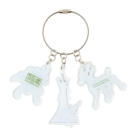Triple Acrylic Key Ring Prism Tower Lumiose Elegant Day LEGENDS Z-A | Pokemon Center Japan