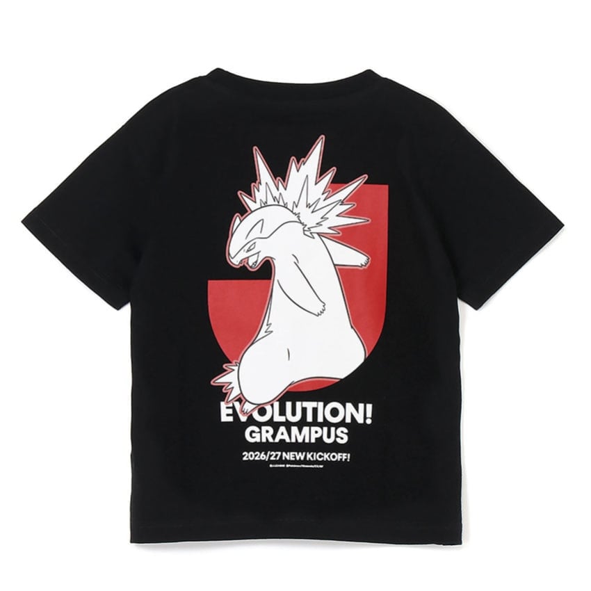 Typhlosion T-Shirt Black Kids Nagoya Grampus x Pokemon J.League | J.League Online Store