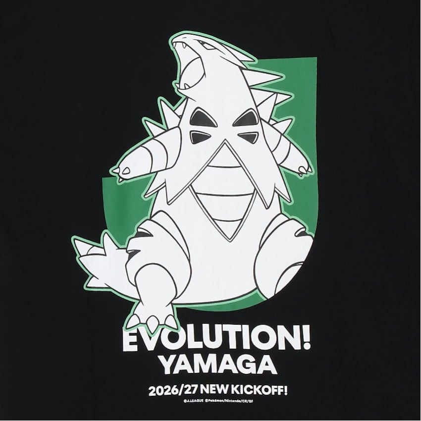 Tyranitar T-Shirt Black Matsumoto Yamaga FC x Pokemon J.League | J.League Online Store
