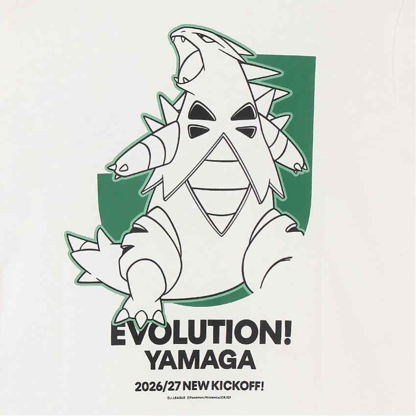 Tyranitar T-Shirt White Kids Matsumoto Yamaga FC x Pokemon J.League | J.League Online Store