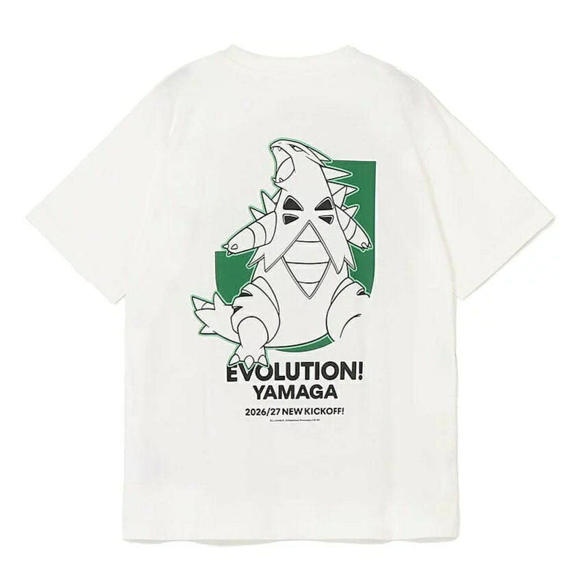 Tyranitar T-Shirt White Matsumoto Yamaga FC x Pokemon J.League | J.League Online Store