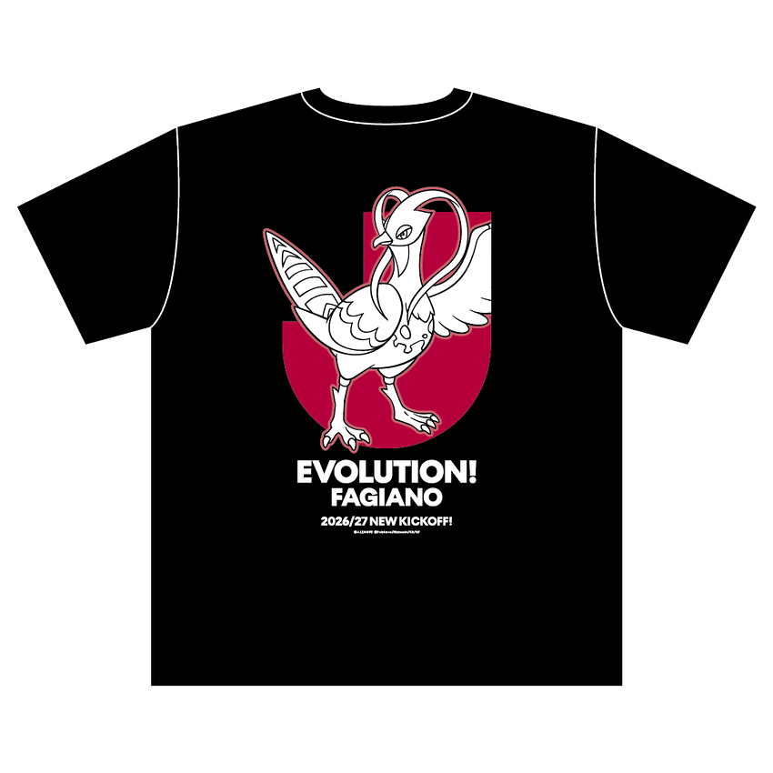Unfezant T-Shirt Black Fagiano Okayama x Pokemon J.League | J.League Online Store