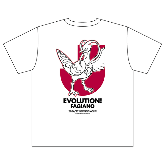 Unfezant T-Shirt White Kids Fagiano Okayama x Pokemon J.League | J.League Online Store