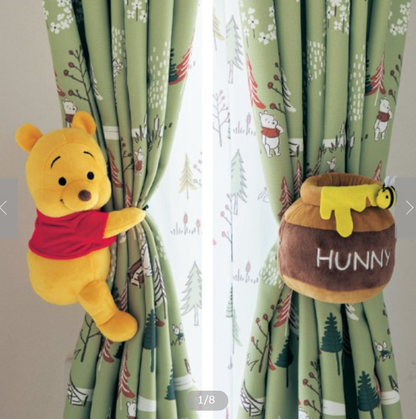 Japan Curtain Holder Plush Set - Winnie the Pooh